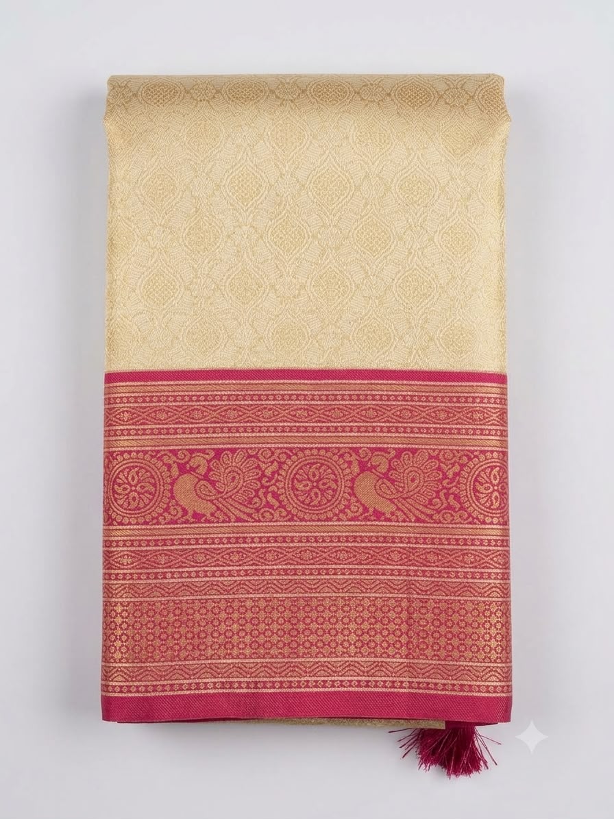 Ivory Pink Paisley