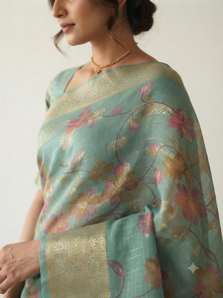 Mint Garden Saree
