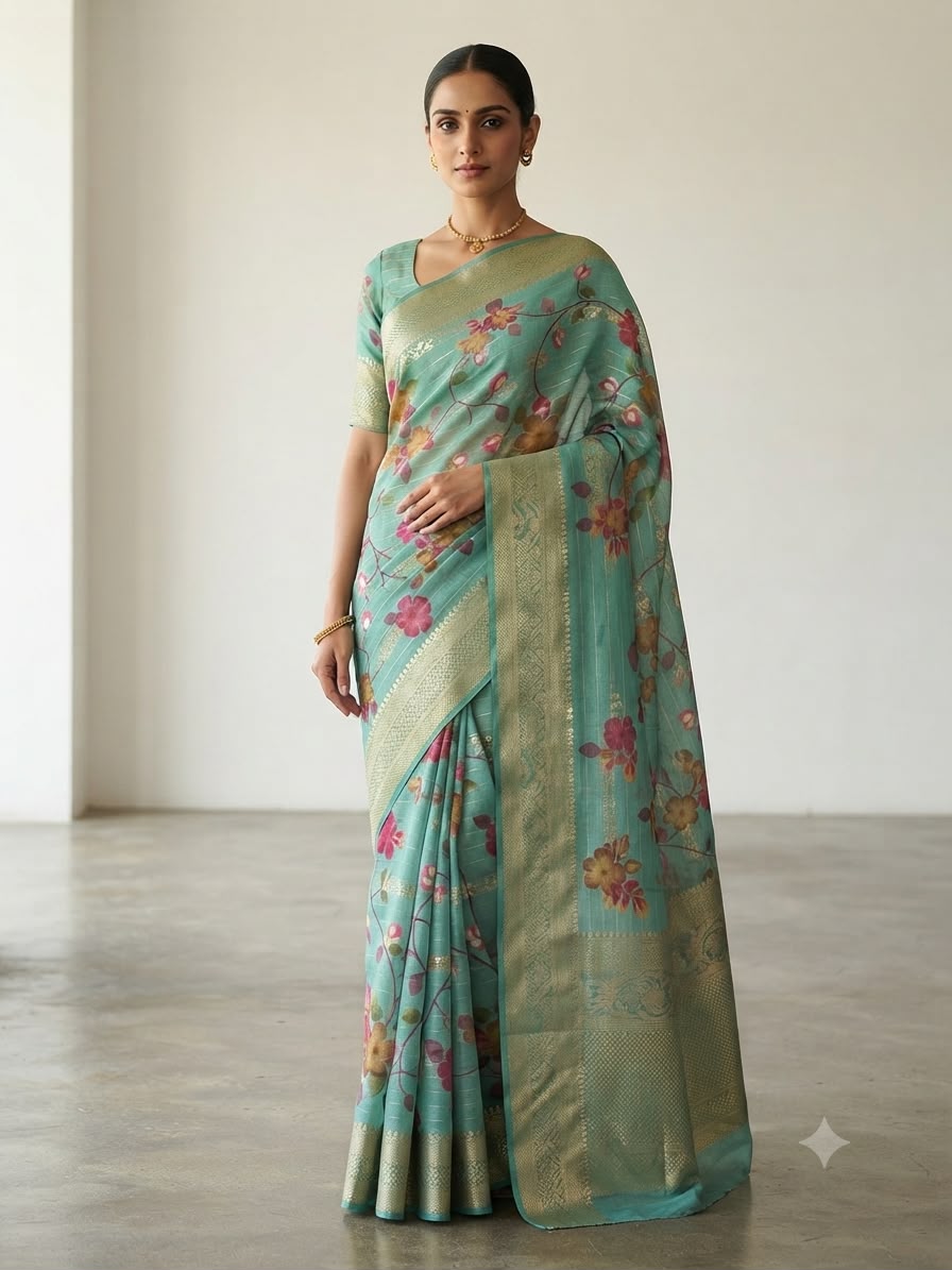 Mint Garden Saree