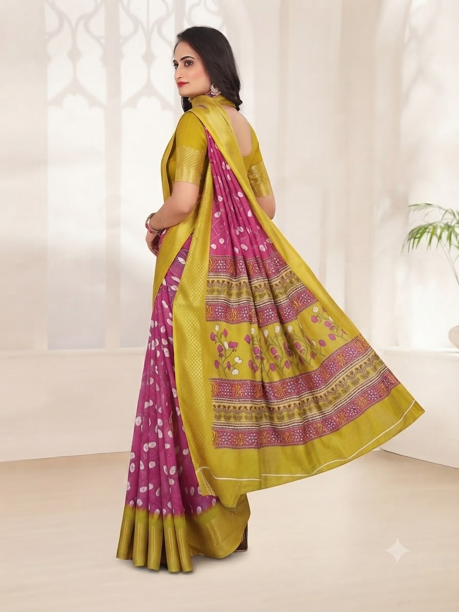 Sunshine Bloom Saree